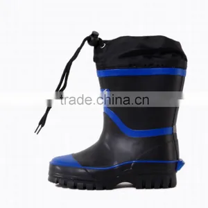 Good Quality Water Proof Black Rain Boots Shoes for Sale thumbnail-1