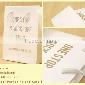 Exquisite Small Drawstring Handle White Paper Gift Bag thumbnail-6