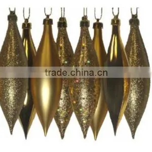 Red Hot Shatterproof 4-Finish Finial Drop Christmas Ornaments thumbnail-3