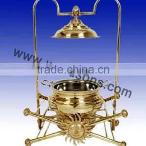 New Handmade Beautiful Chafing Dish for Sale | Top Quality Chafing Dish | New Design Chafing Dish | Brass Made Chafing Dish thumbnail-6