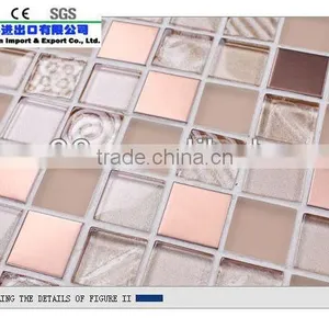 Lzkingstone Gradient Mosaic Glass Tile thumbnail-1