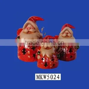 New Product Hand Made Cute Red Santa Claus Figurine thumbnail-1