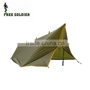 Free Soldier Camping Tent Multifunctional Outdoor Double Layer 4 Season Anti-UV Sun Shelter Tent for Hiking Camping and Beach thumbnail-1