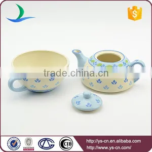 Wholesale Hand Painted Ceramic Tea Set for One in European Style thumbnail-3