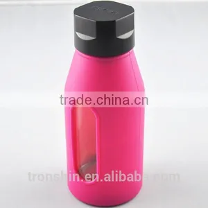 Classic Wine Red Color Silicon Protective Cover for Glass Bottle thumbnail-1
