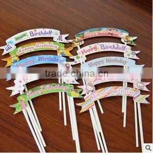 Popular Recycled Happy Birthday Cake Topper thumbnail-1