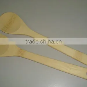 High Quality Best Selling Eco Friendly Spun Bamboo Colored Salad Server From Vietnam thumbnail-1
