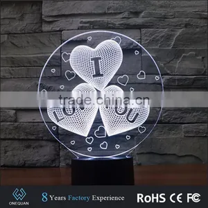 2017 Amazing Fancy Gift Items Night Light Acrylic 3d Lamp Led thumbnail-6