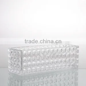 29.8/25/20cm Length Clear Dot Home Decor Sqnare Vase thumbnail-4