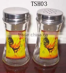 2016 Nice Clear Cylinder Miniature Glass Bottles/glass Spice Bottle With Decal thumbnail-1
