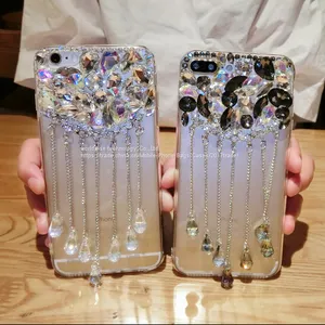 Crystal Diamond Cell Phone Cover Silicone Mobile Phone Cases for IPhone7/7Plus/6/6s/6plus/6splus Soft Tpu Shell Housing thumbnail-3