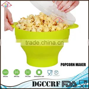 NBRSC Collapsible Microwave Silicone Popcorn Popper Maker With Handle thumbnail-1