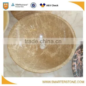 Light Emperador Marble Brown Marble Basin for Washing Room thumbnail-1