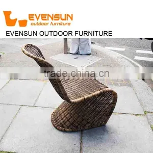 Hot Selling Stackable Outdoor Garden Wicker Rattan Chair thumbnail-5