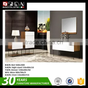 2016 Hot Sale New Model Wooden Bedroom Furniture Set B-829 thumbnail-5