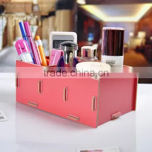 Wooden Cosmetics Storage Box / DIY Organizer thumbnail-3