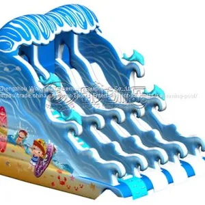 Manufacture Bouncy Inflatable Slide on Water thumbnail-1