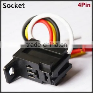 Automotive Relay Socket Auto Relay Stocket Violet Relay Socket 4pin thumbnail-1