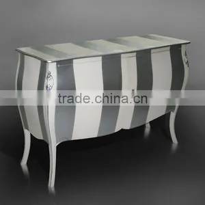 Buffet Comoda Louis XIV Stripe Mahogany Wood Furniture thumbnail-3