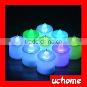 UCHOME LED Electronic Candle Light Colorful Flash Candle Light Romantic Colorful Small Night Light Wedding Candles thumbnail-1