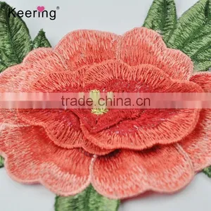 Sew-on Patches Flower Embroidery Motif Applique Women for Wedding Patch Dress thumbnail-3