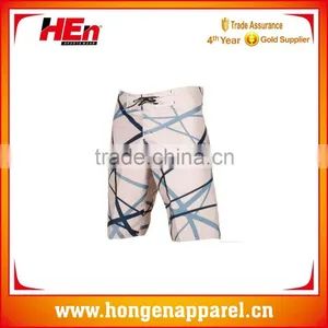 Hongen Apparel 2016 Board Shorts Custom Polyester Beach Wear Swim Shorts for Men thumbnail-1