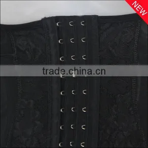 Wholesale High Elastic Lace and Silk 6 Steel Bone Waist Corsets Body Shaper for Women thumbnail-5