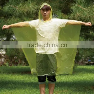 Different Colorful PE Waterproof PE Rain Cape thumbnail-1