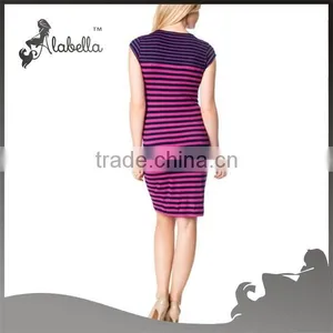 Short Sleeve Comfortable Maternity Maxi Dress thumbnail-2