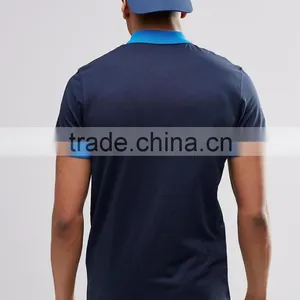 MGOO New Design Casual Summer Plain Side Split 180g 100% Cotton Short Sleeve Mens POLO T-Shirt With Chest Printing thumbnail-2