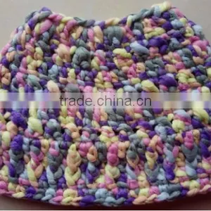 Girls Colorful Knit Bun Beanie Ponytail Hat thumbnail-2