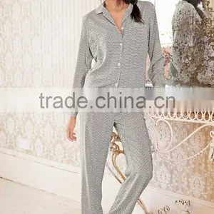 Printed Button up Pictures of Women in Sleepwear thumbnail-1
