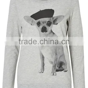 Women Super Soft Organic Cotton Fabrication Sweatshirts Without Hood thumbnail-2