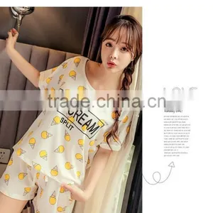 2016 New Summer Short-sleeved Cotton Cone Cartoon Ladies Pajamas Hot Style Factory Direct Sale thumbnail-3