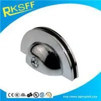 Zinc Alloy Half Round Shaped Glass Clamp thumbnail-1