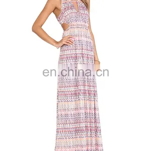 CHEFON Printed Ladies Monsoon Maxi Dresses thumbnail-1