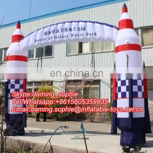 Outdoors Promotional Inflatable Rocket Arch Way thumbnail-1