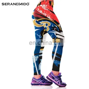 2017 Wholesale Gym Polyester Spandex Fitness Custom Printing Tights Always Yoga Sport Leggings For Women thumbnail-2
