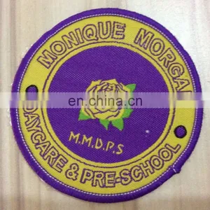 Uniform Emblems Fabric Garment Woven Badge With Custom Logo thumbnail-4