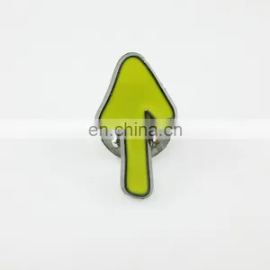 Enamel Yellow Arrow Lapel Pin thumbnail-1