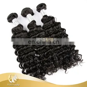 Good Quality Peruvian Deep Curl Human Weaving Hair thumbnail-5