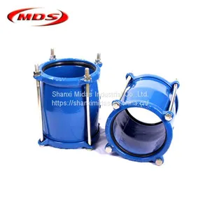ISO2531/EN545 Ductile Cast Iron di Gibault Coupling for PVC Pipe/ Steel Pipe/ AC Pipe thumbnail-1