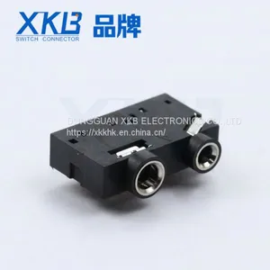 Computer Audio Audio Double Hole 9 Feet Vertical Pin 3.5mm Earphone Jack thumbnail-1