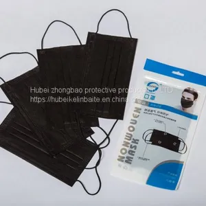 Disposable Non-woven Four Layer Pure Black Activated Carbon Mask thumbnail-2