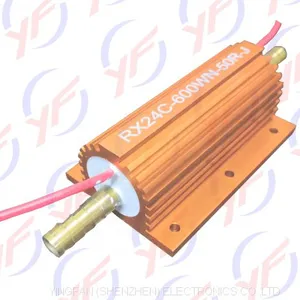 YINGFAN Golden Aluminum Shell Water-cooling 600W High Power Fixed Resistor thumbnail-1