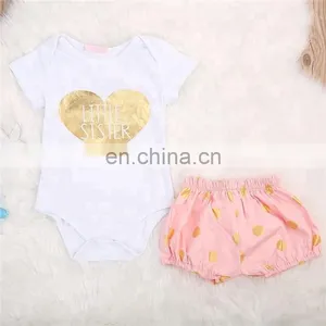 Baby Clothes Fashionable Short Sleeve Kids Romper Set thumbnail-1