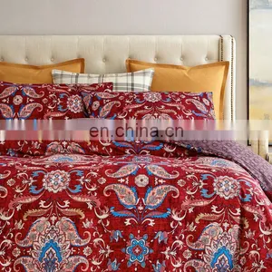 Yarn-dyed Bedding Comforter Set Boho Style King Comforter Set Hotel Comforter Set thumbnail-2