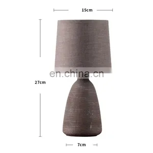 European Ceramic Meterial Bedside Table Lamp and Antique Style LED Lights thumbnail-4