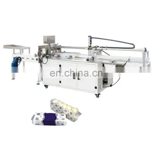 Semi Automatic Toilet Tissue Paper Soft Package Wrapping Machine for Sale thumbnail-1