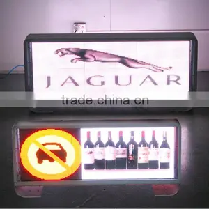 P5 Full Color 3G/Wifi Communication Taxi Roof Top Advertising Led Moving Sign Display Quality Choice thumbnail-3